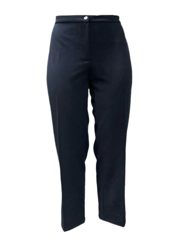 Marina Rinaldi Women's Navy Olio Straight Leg Pants Size L NWT