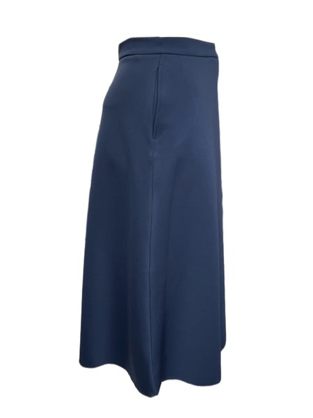 Marina Rinaldi Women's Navy Olivetta Jersey A Line Skirt NWT