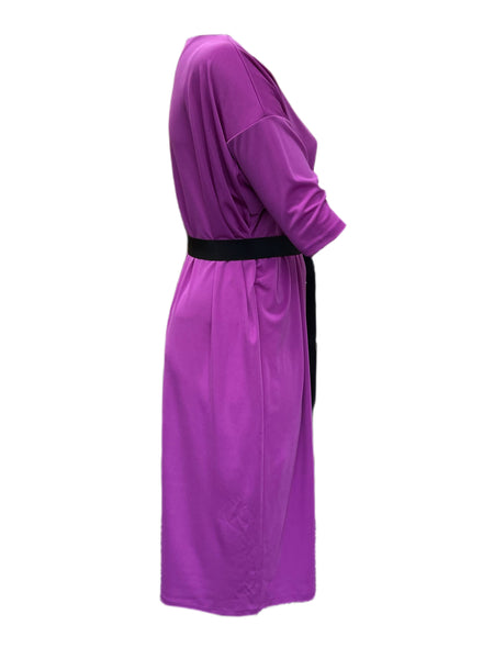 Marina Rinaldi Women's Purple Olivetta Jersey Dress Size L NWT