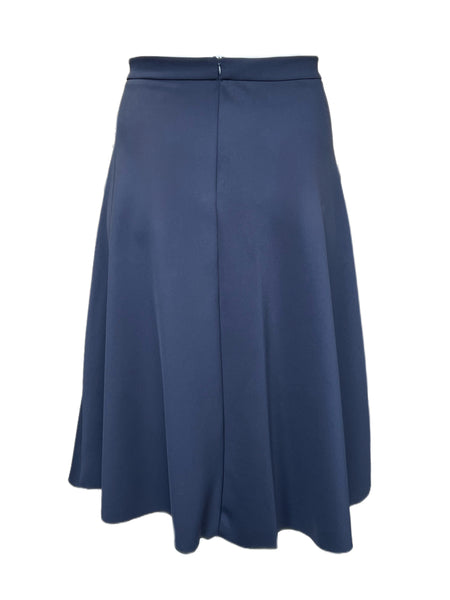 Marina Rinaldi Women's Navy Olivetta Jersey A Line Skirt NWT