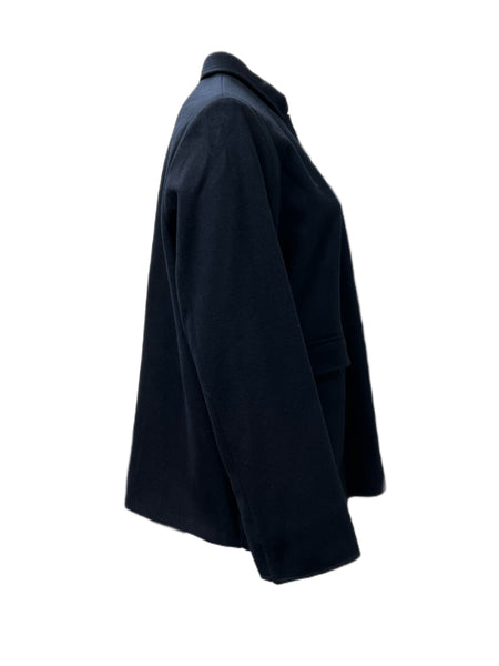 Marina Rinaldi Women's Navy Olivo Short Coat NWT