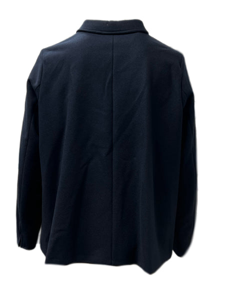 Marina Rinaldi Women's Navy Olivo Short Coat NWT