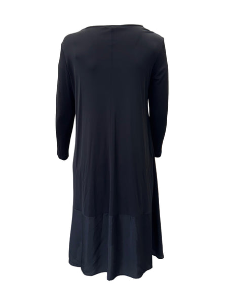 Marina Rinaldi Women's Black Ombra Shift Dress NWT