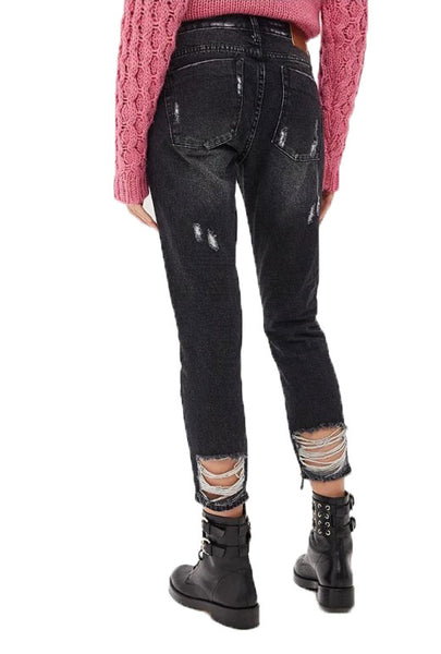ONE TEASPOOON Women's Black Sea Distressed Freebirds Jeans $150 NWT