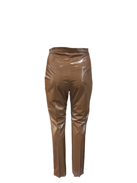 Marina Rinaldi Women's Brown Onore Straight Leg Pants NWT