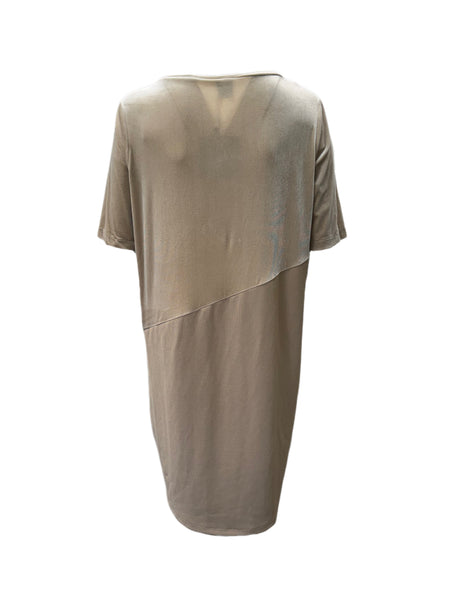 Marina Rinaldi Women's Beige Ontario Shift  Dress NWT