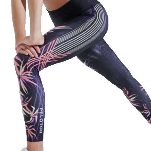 ONZIE Women's Pink Origami Graphic High Rise Midi Leggings $74 NWT