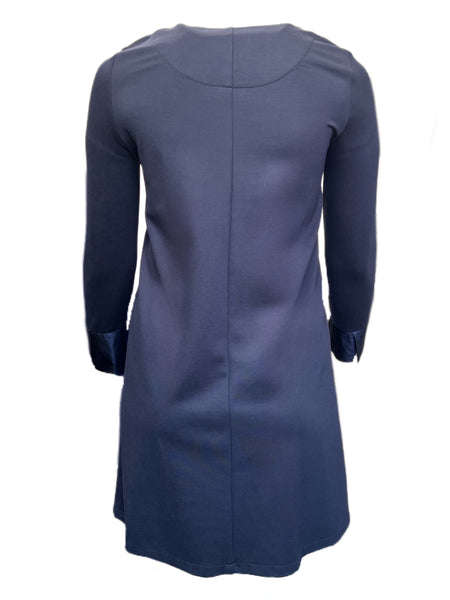 Marina Rinaldi Women's Navy Orafo Pullover Shift Dress Size S NWT