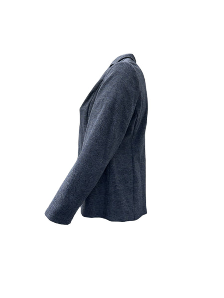 Marina Rinaldi Women's Navy Orario Button Closure Blazer NWT