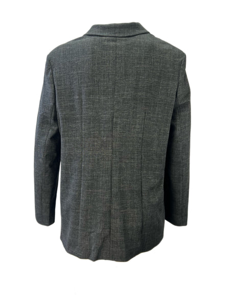 Marina Rinaldi Women's Grey Orfeo Notch Collar Blazer NWT