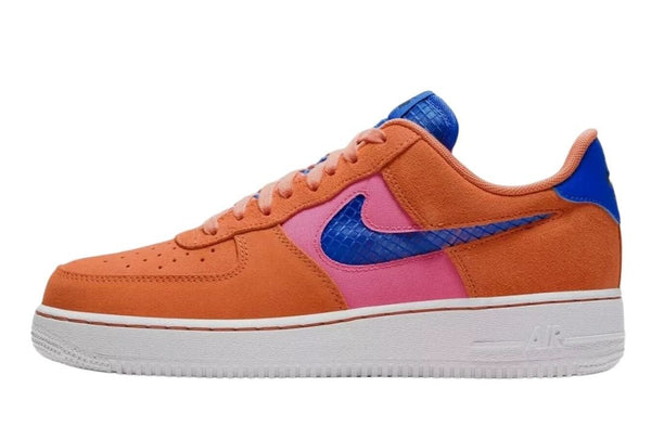 NIKE Men's Orange Air Force 1 '07 LV8 Sneakers #CW7300-800 Size US 12.5 NWOB