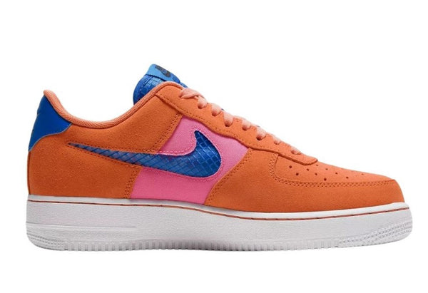 NIKE Men's Orange Air Force 1 '07 LV8 Sneakers #CW7300-800 Size US 12.5 NWOB