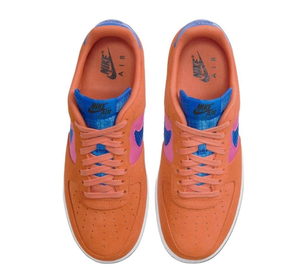 NIKE Men's Orange Air Force 1 '07 LV8 Sneakers #CW7300-800 Size US 12.5 NWOB