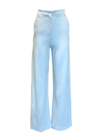 Max Mara Women's Light Blue Orsola Straight Pants Size 4 NWT