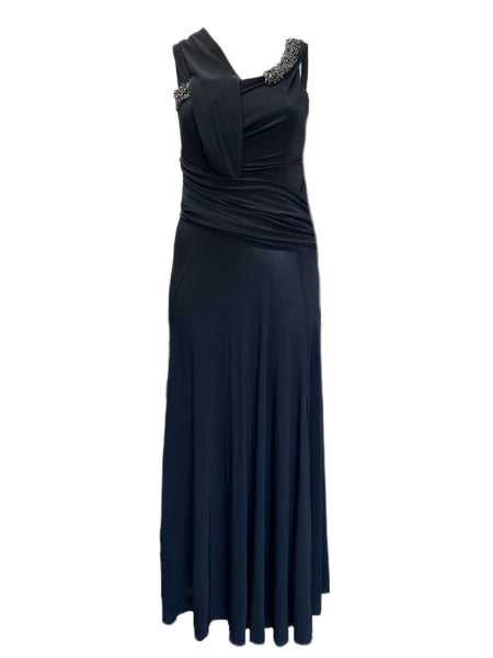 Marina Rinaldi Women's Black Ortensia Zipper Closure Shift Dress Size M NWT
