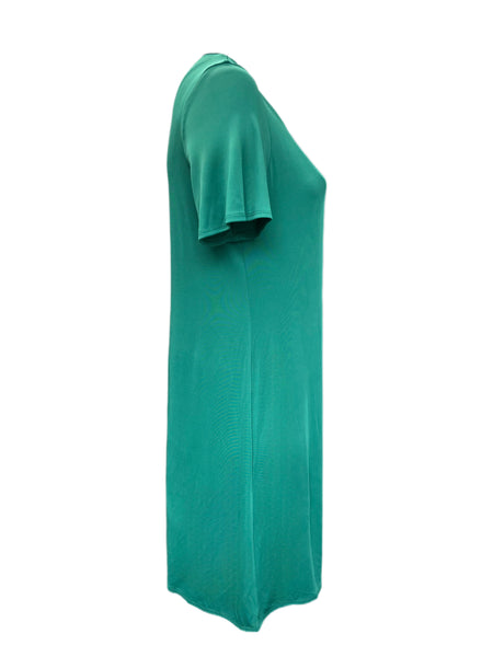 Marina Rinaldi Women's Green Ortensia Jersey A Line Dress Size M NWOT