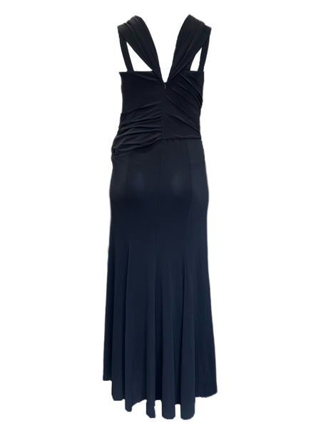 Marina Rinaldi Women's Black Ortensia Zipper Closure Shift Dress Size M NWT