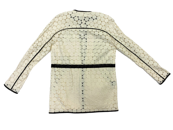 Hanley Mellon Women's Guipure Lace Cargo Jacket