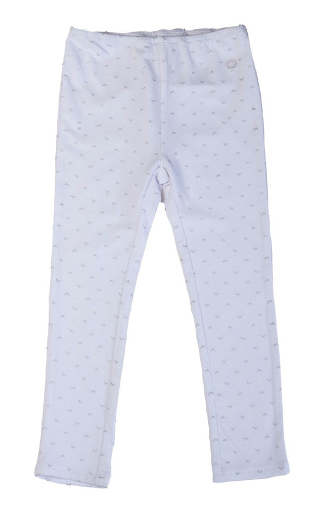 EGG BY SUSAN LAZAR Baby Girl's White Full Length Legging P5JE2820 $34 NEW