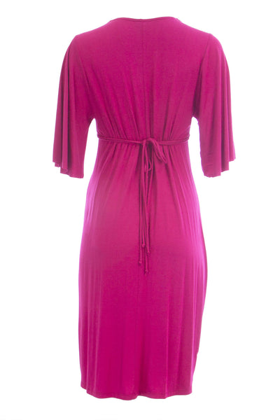 OLIAN Maternity Women's Loose Sleeve V-Neck Empire Waist Dress $125 NWT