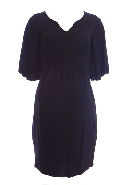 OLIAN Maternity Women's Short Batwing Sleeve Empire Waist Dress $135 NEW