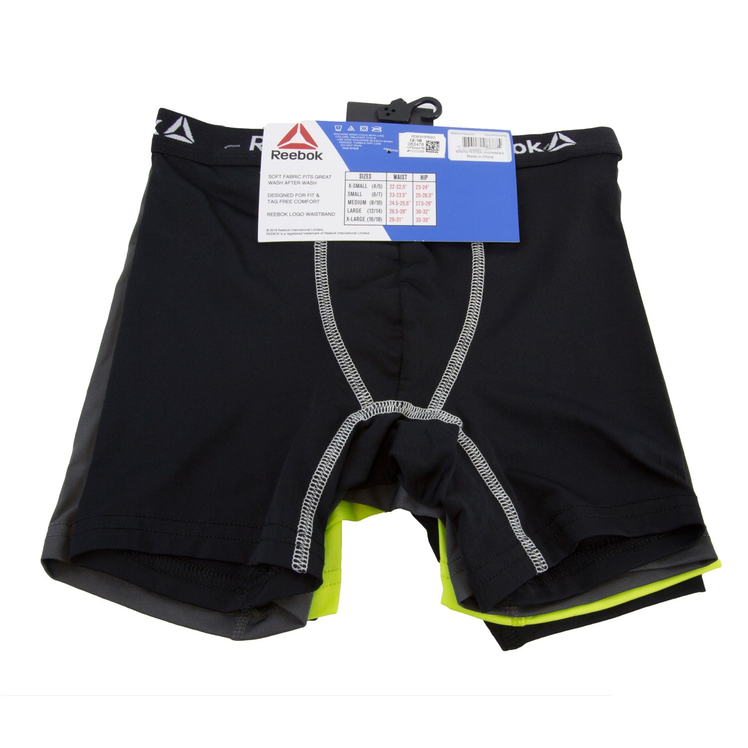 REEBOK Boy's 4 Pack Performance Boxer Briefs NEW – Walk Into Fashion