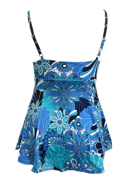 PENBROOKE Women's Blue Dress Shaped Padded One Piece Swimsuit #5500399 10 NWT