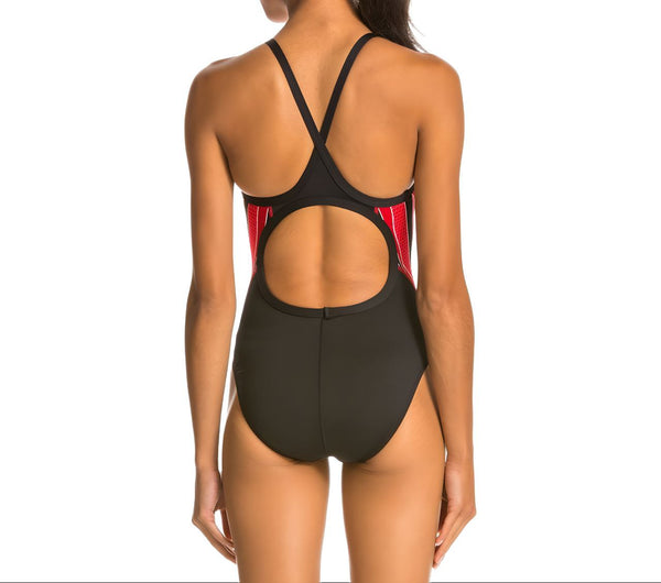 TYR Women's Red Phoenix Diamond Shape One Piece Swimsuit #DPX7Y 24 NWT