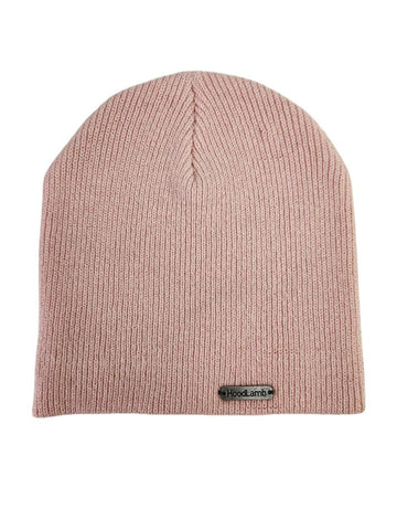 HoodLamb Women's Pink Knitted Hemp Beanie Hat 420 One Size NWT