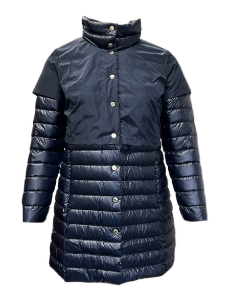 Marina Rinaldi Women's Navy Pace Quilted Jacket NWT