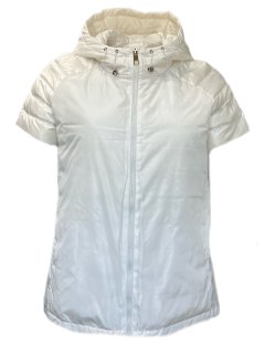 Marina Rinaldi Women's White Pacifico Zipper Closure Coat NWT
