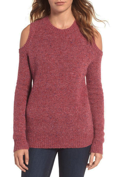 REBECCA MINKOFF Women's Cold-Shoulder Page Sweater $148 NWT