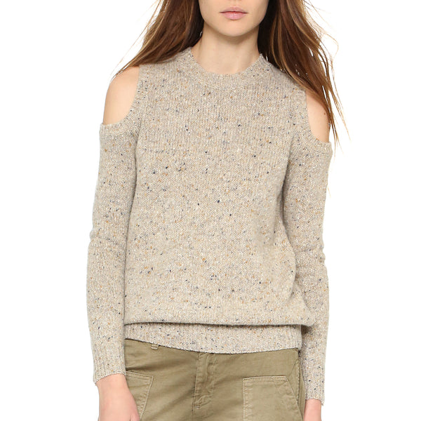 REBECCA MINKOFF Women's Cold-Shoulder Page Sweater $148 NWT