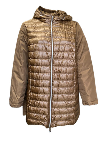 Marina Rinaldi Women's Brown Pagro Quilted Jacket NWT