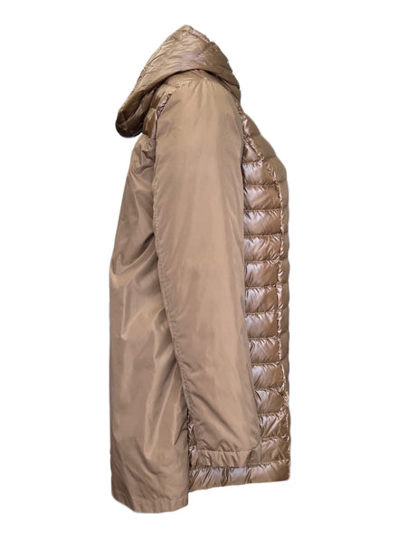 Marina Rinaldi Women's Brown Pagro Quilted Jacket NWT