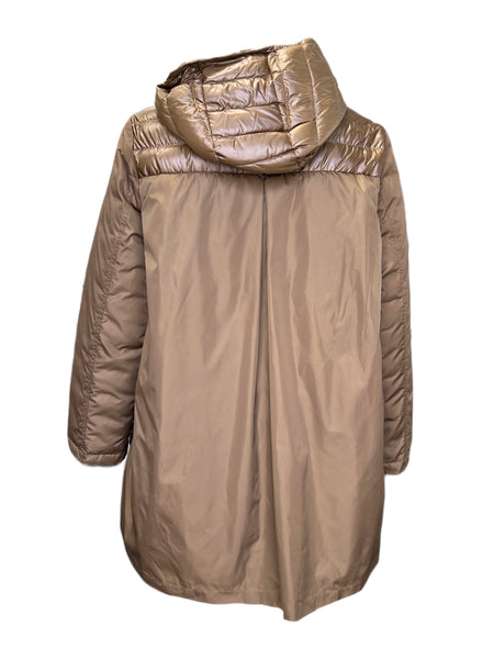 Marina Rinaldi Women's Brown Pagro Quilted Jacket NWT