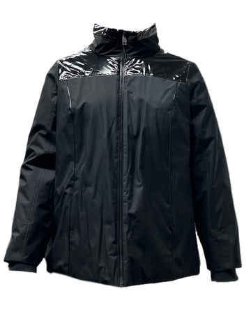 Marina Rinaldi Women's Black Palatino Quilted Jacket NWT