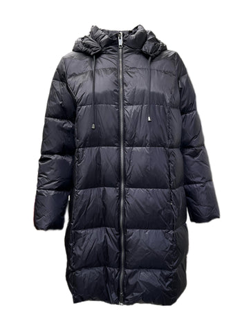 Marina Rinaldi Women's Black Pallina Hooded Jacket NWT