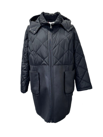 Marina Rinaldi Women's Black Palmira Quilted Jacket NWT