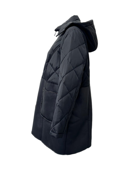 Marina Rinaldi Women's Black Palmira Quilted Jacket NWT