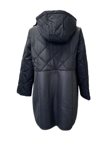 Marina Rinaldi Women's Black Palmira Quilted Jacket NWT