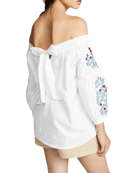ROBERTA ROLLER RABBIT Women's White Pamina Top Sz S $145 NEW
