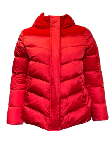 Marina Rinaldi Women's Red Paniere Down Jacket NWT