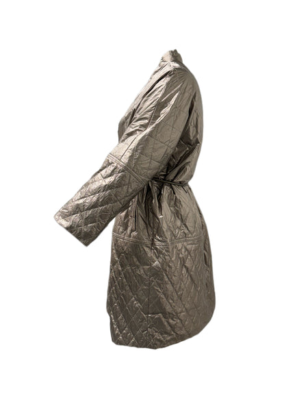 Marina Rinaldi Women's Gold Paola Quilted Jacket NWT