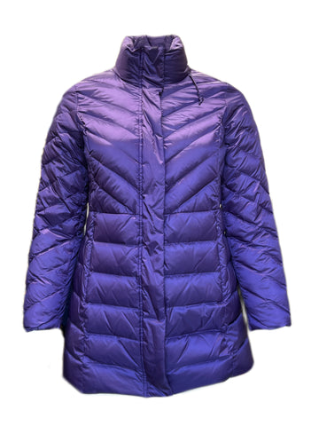 Marina Rinaldi Women's Purple Paprica Quilted Jacket NWT
