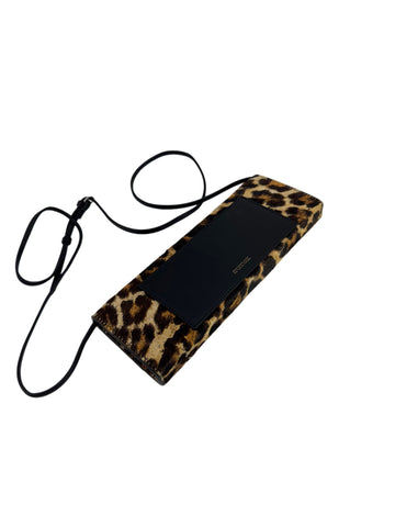Max Mara Women's Camel Party Magnetic Snap Clutch OS NWT
