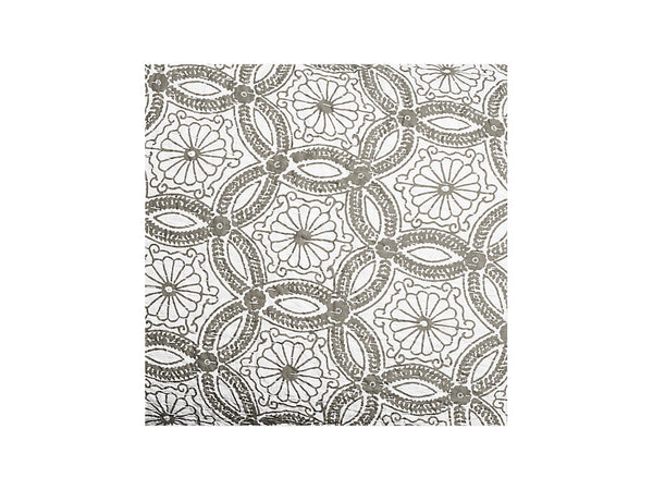 ROBERTA ROLLER RABBIT Grey Paterre Quilted Sham Set in Fitted Standard $145 NEW