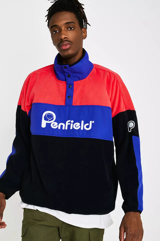 Penfield Men's Raspberry Sharma Fleece Jacket $130 NWT