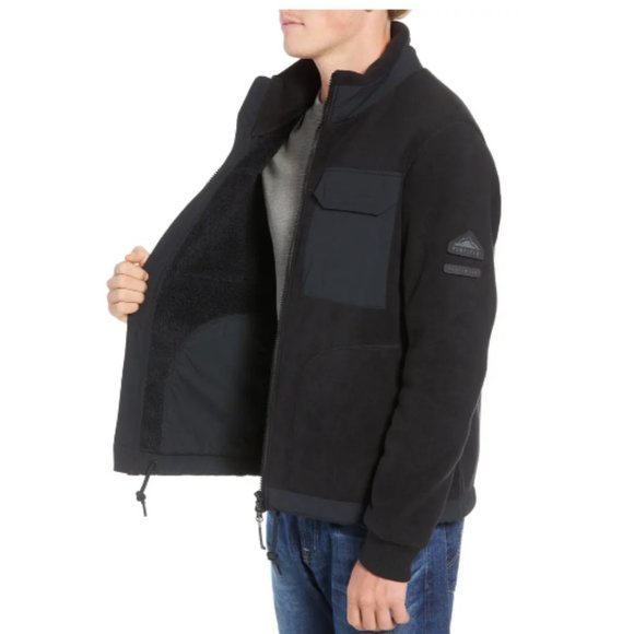 Penfield Men's Black Schoening Fleece Jacket $240 NWT