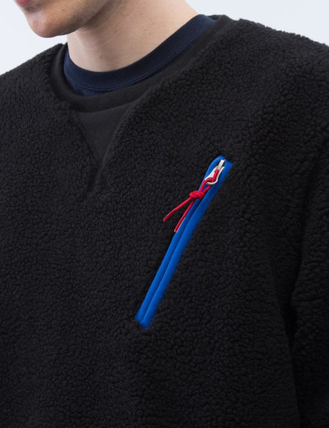 Penfield Men's Black Soldotna Fleece Pullover $109 NWT